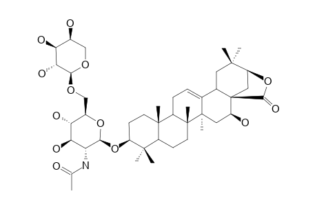 ACACIAMINE;ACACIC-ACID-LACTONE-3-O-ALPHA-L-ARABINOPYRANOSYL-(1->6)-2-ACETAMIDO-2-DEOXY-BETA-D-GLUCOPYRANOSIDE