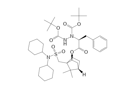 1,2-Hydrazinedicarboxylic acid, 1-[1-[[[1-[[(dicyclohexylamino)sulfonyl]methyl]-7,7-dimethylbicyclo[2.2.1]hept-2-yl]oxy]carbonyl]-2-phenylethyl]-, bis(1,1-dimethylethyl) ester, [1S-[1.alpha.,2.beta.(R*),4.beta.]]-