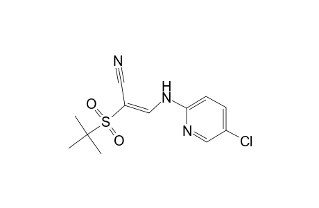 Propenenitrile, 2-tert-butylsulfonyl-3-(5-chloro-2-pyridylamino)-