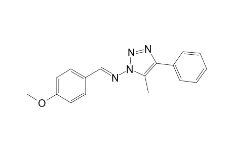 (E)-(5-methyl-4-phenyl-triazol-1-yl)-p-anisylidene-amine