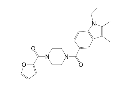 1-ethyl-5-{[4-(2-furoyl)-1-piperazinyl]carbonyl}-2,3-dimethyl-1H-indole
