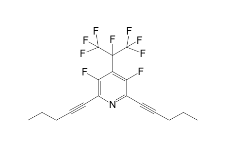 3,5-Difluoro-2,6-dipent-1-ynyl-4-(1,2,2,2-tetraffluoro-1-trifluoromethylethyl)pyridine