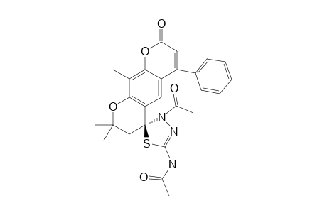N-[3'-ACETYL-2,2,10-TRIMETHYL-8-OXO-6-PHENYL-2,3-DIHYDRO-3'H,8H-SPIRO-[PYRANO-[3,2-G]-CHROMENE-4,2'-[1,3,4]-THIADIAZOL]-5'-YL]-ACETAMIDE