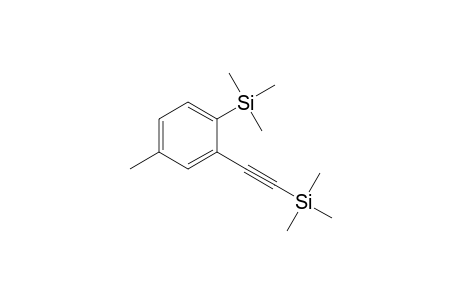 Trimethyl-[(4-methyl-2-(trimethylsilyl)ethinyl)phenyl]-silan