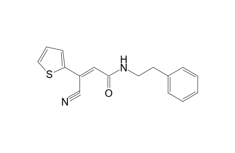 3-Cyano-N-phenethyl-3-thiophen-2-yl-acrylamide