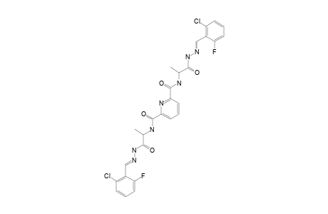 N(2),N(6)-BIS-[1-[2-(2-CHLORO-6-FLUOROBENZYLIDENE)-HYDRAZINYL]-1-OXOPROPAN-2-YL]-PYRIDINE-2,6-DICARBOXAMIDE