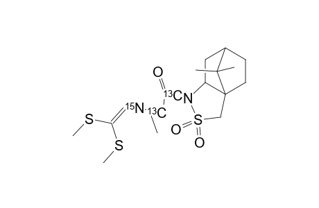 (2R,2'S)-N-[BIS-(METHYL-SULFANYL)-METHYLENE-[1,2-13C2,15N]-ALANYL]-BORNAN-10,2-SULTAM