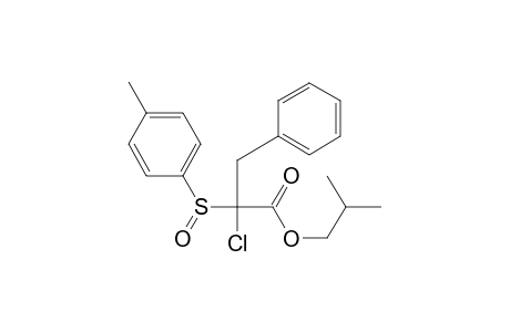 Isobutyl 2-chloro-2-(p-tolylsulfinyl)-3-phenylpropanoate
