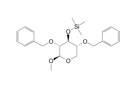 Methyl-2,4-di-O-benzyl-3-O-trimethylsilyl.beta.-D-xylopyranosid