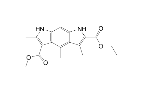 2-Ethoxycarbonyl-5-methoxycarbonyl-3,4,6-trimethyl-1,5-dihydro-pyrrolo[3,2-f]indole
