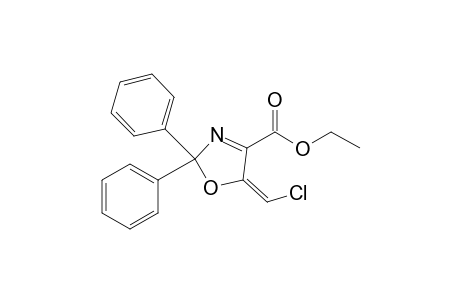 Ethyl 4-(chloromethylene)-2,2-diphenyl-3-oxazoline-5-carboxylate