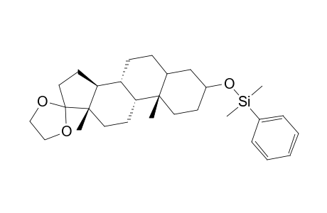 3.beta.-[(Dimethylphenylsilyl)oxy]-17-(ethylenedioxy)-5.alpha.-androstane