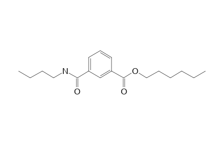 Isophthalic acid, monoamide, N-butyl-, hexyl ester