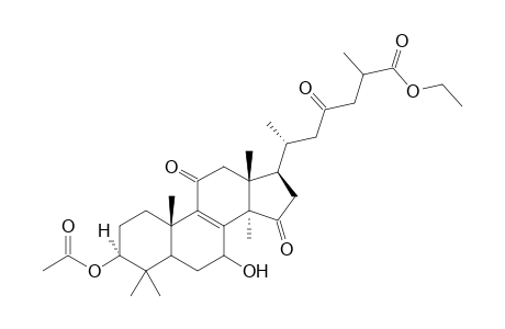 Ethyl 3-acetoxy-7-hydroxy-11,15,23-trioxo-lanost-8-en-26-oate