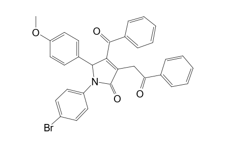 4-Benzoyl-1-(4-bromo-phenyl)-5-(4-methoxy-phenyl)-3-(2-oxo-2-phenyl-ethyl)-1,5-dihydro-pyrrol-2-one