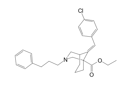 Ethyl (E)-9-(4-Chlorobenzylidene)-3-(3-phenylpropyl)-3-azabicyclo[3.3.1]nonane-1-carboxylate