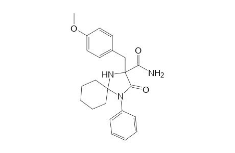 4-Phenyl-2-(aminocarbonyl)-2-(4'-methoxybenzyl)-1,4-diazaspiro[4.5]decan-3-one