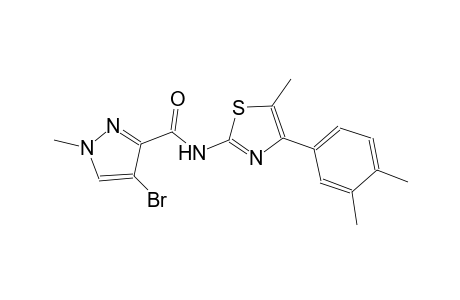 4-bromo-N-[4-(3,4-dimethylphenyl)-5-methyl-1,3-thiazol-2-yl]-1-methyl-1H-pyrazole-3-carboxamide