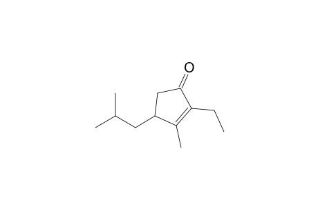 2-Ethyl-3-methyl-4-(2'-methylpropyl)-2-cyclopenten-1-one