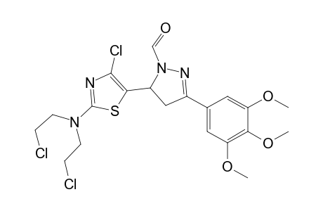 5-{2-[Bis(2-chloroethyl)amino]-4-chlorothiazol-5-yl}-3-(3,4,5-trimethoxyphenyl)-4,5-dihydro-1H-pyrazole-1-carbaldehyde