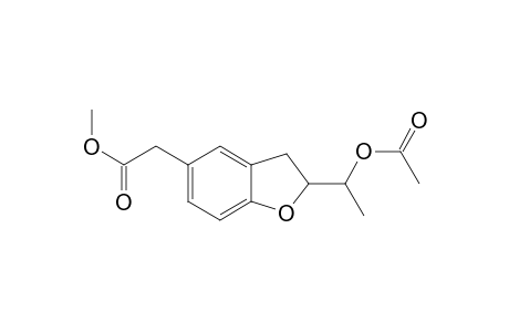 5-Benzofuranacetic acid, 2-[1-(acetyloxy)ethyl]-2,3-dihydro-, methyl ester