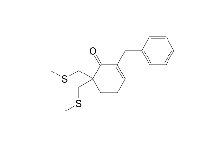 2-Benzyl-6,6-bis(methylsulfanylmethyl)cyclohexa-2,4-dien-1-one