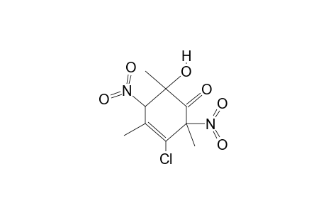 3-chloro-6-hydroxy-2,4,6-trimethyl-2,5-dinitrocyclohex-3-en-1-one
