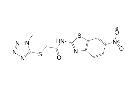 2-[(1-methyl-1H-tetraazol-5-yl)sulfanyl]-N-(6-nitro-1,3-benzothiazol-2-yl)acetamide
