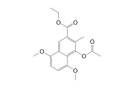 4-Acetoxy-5,8-dimethoxy-3-methyl-naphthalene-2-carboxylic acid ethyl ester