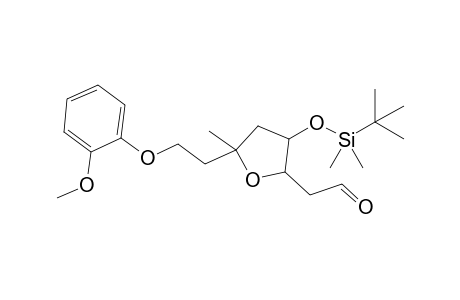 2-Methyl-2-[2-(methoxyphenoxy)ethyl]-4-(dimethyl-tert-butylsilyloxy) tetrahydrofuran-5-methylcarboxaldehyde