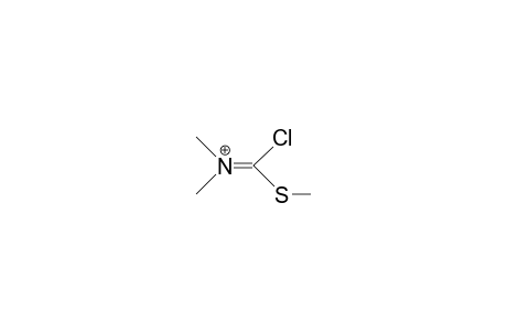 Chloro-methylthio-methane dimethyliminium cation