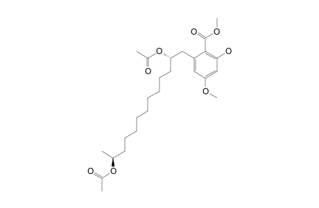 METHYL-(2'R,12'S)-6-(2,12-DIACETOXYTRIDECYL)-2-HYDROXY-4-METHOXYBENZOATE