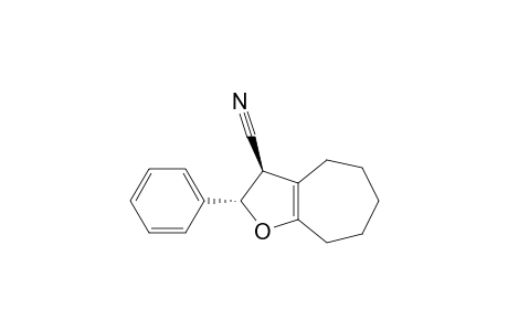 2H-Cyclohepta[b]furan-3-carbonitrile, 3,4,5,6,7,8-hexahydro-2-phenyl-, trans-