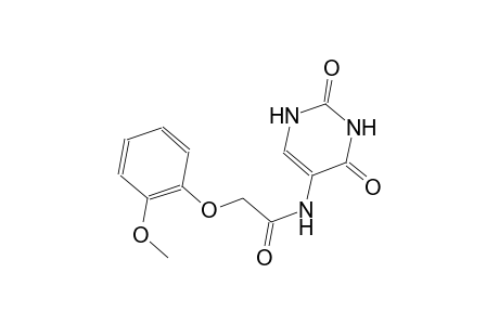 N-(2,4-dioxo-1,2,3,4-tetrahydro-5-pyrimidinyl)-2-(2-methoxyphenoxy)acetamide