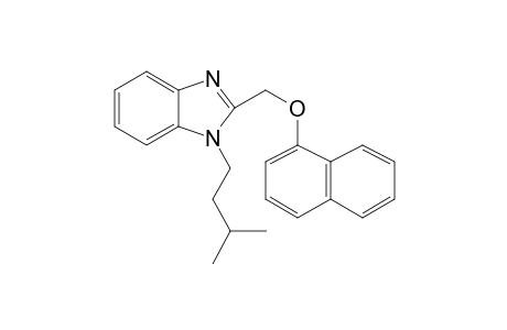 1-(3-Methylbutyl)-2-(1-naphthalenyloxymethyl)benzimidazole
