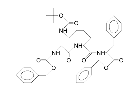 N-Benzyloxycarbonylglycyl-E-N-(T-butoxycarbonyl) -L-lysyl-L-phenylalanine benzyl ester