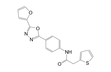 N-{4-[5-(2-furyl)-1,3,4-oxadiazol-2-yl]phenyl}-2-(2-thienyl)acetamide