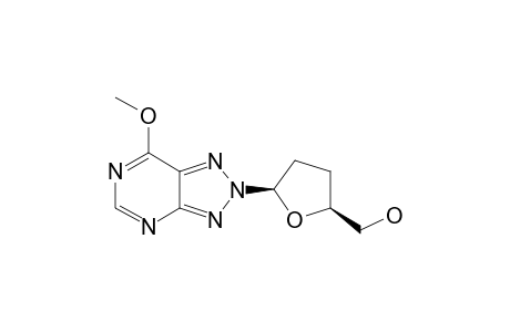 2-(2,3-DIDEOXY-BETA-D-GLYCERO-PENTOFURANOSYL)-7-METHOXY-2H-1,2,3-TRIAZOLO-[4,5-D]-PYRIMIDINE