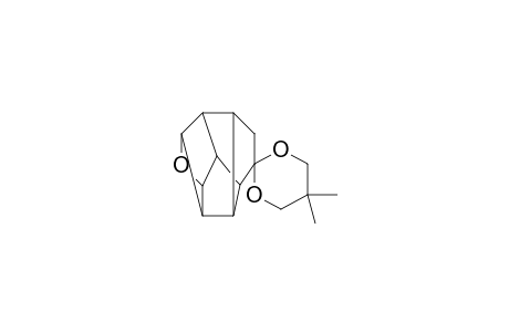 Spiro[1,3-dioxane-2,4'-[2,3,6]metheno[4H]pentaleno[2,1-b]oxete], octahydro-5,5-dimethyl-, (.+-.)-