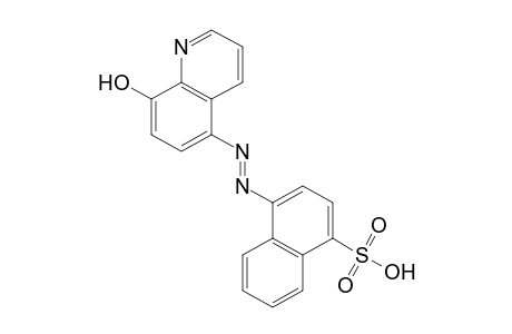 4-[(8-HYDROXY-5-QUINOLYL)AZO]-1-NAPHTHALENESULFONIC ACID