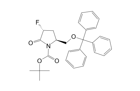 (3R,5S)-1-(TERT.-BUTYLOXYCARBONYL)-3-FLUORO-5-(TRITYLOXYMETHYL)-2-PYRROLIDINONE