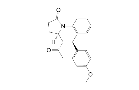 Endo-4-Acetyl-5-anisyl-1,2,3,3a,4,5-hexahydropyrrolo-[1,2-a]quinolin-1-one