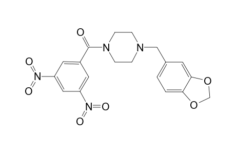 (3,5-dinitrophenyl)-(4-piperonylpiperazino)methanone