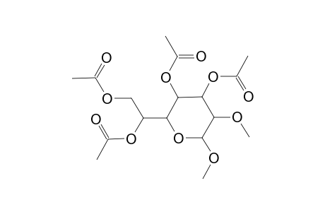 Methyl 3,4,6,7-tetra-O-acetyl-2-O-methylheptopyranoside