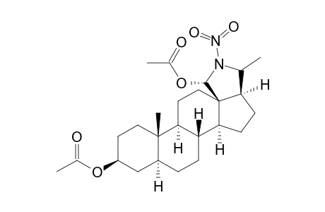 (20S)-N-NITRO-18,20-EPIMINO-5-ALPHA-PREGNAN-3-BETA,18-DIOL-DIACETATE