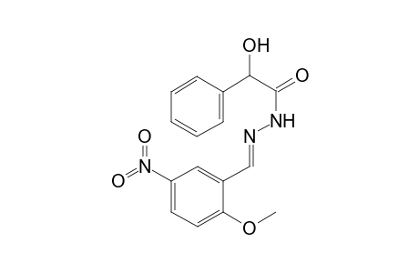 2-Hydroxy-N'-[(2-methoxy-5-nitrophenyl)methylidene]-2-phenylacetohydrazide