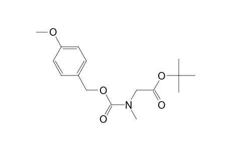 Glycine, N-[[(4-methoxyphenyl)methoxy]carbonyl]-N-methyl-, 1,1-dimethylethyl ester