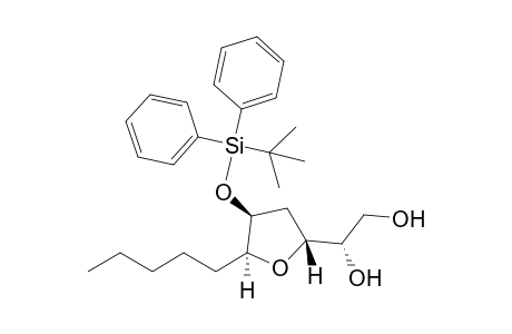 (1S)-1-[(2R,4S,5S)-4-[tert-butyl(diphenyl)silyl]oxy-5-pentyl-2-oxolanyl]ethane-1,2-diol