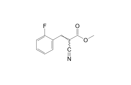 alpha-cyano-o-fluorocinnamic acid, methyl ester