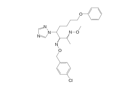 2,3-Octanedione, 8-phenoxy-4-(1H-1,2,4-triazol-1-yl)-, 3-[O-[(4-chlorophenyl)methyl]oxime] 3-(O-methyloxime)